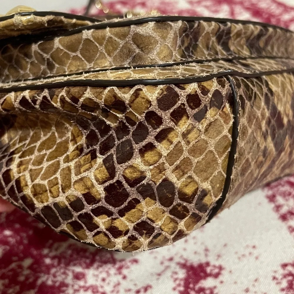 Michael Kors Snake Print Shoulder Bag